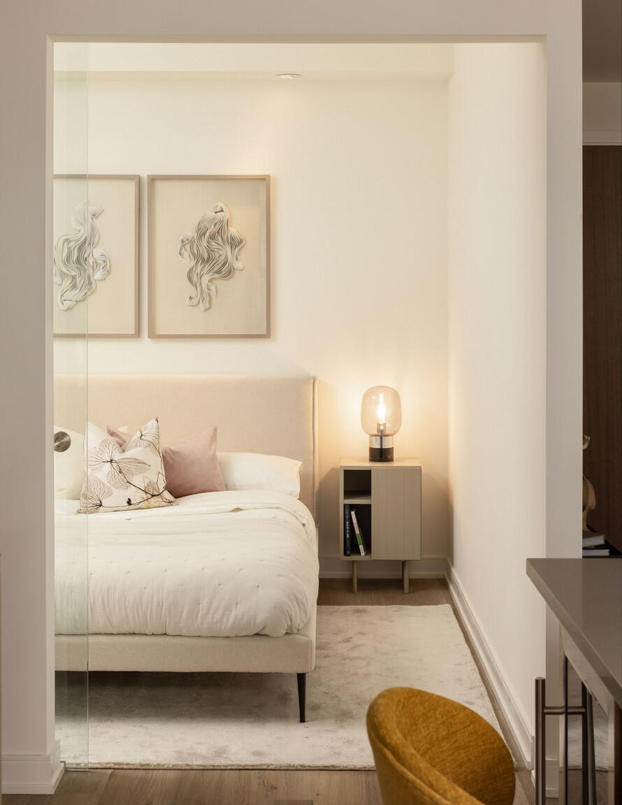 Art Layout Art installation by Overhere Solutions at Canary Landing, Toronto – photo courtesy of rentals.ca